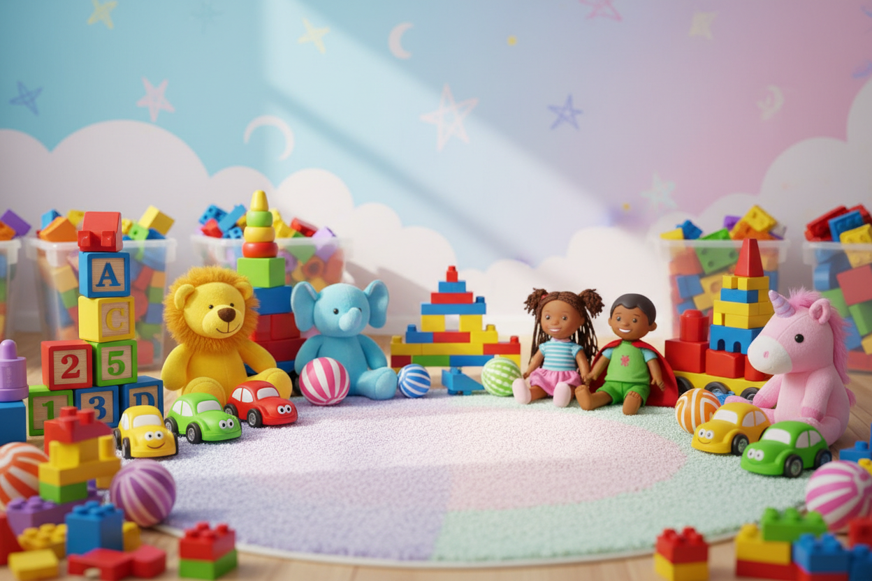 Children's toy background image